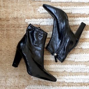 Zara basic faux leather booties